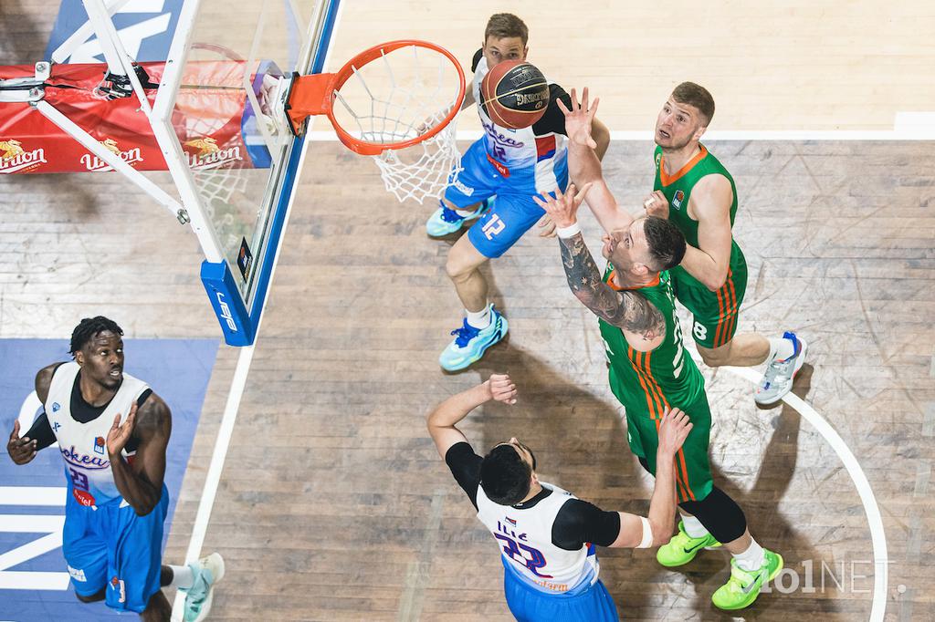 Liga ABA, četrtfinale: Cedevita Olimpija - Igokea, Tivoli