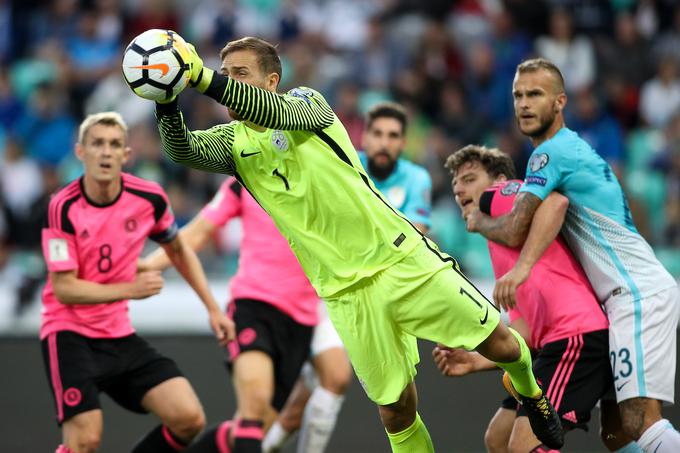 Jan Oblak je nazadnje branil za slovensko reprezentanco lansko jesen proti Škotski (2:2). Takrat je bil selektor še Srečko Katanec. | Foto: Matic Klanšek Velej/Sportida