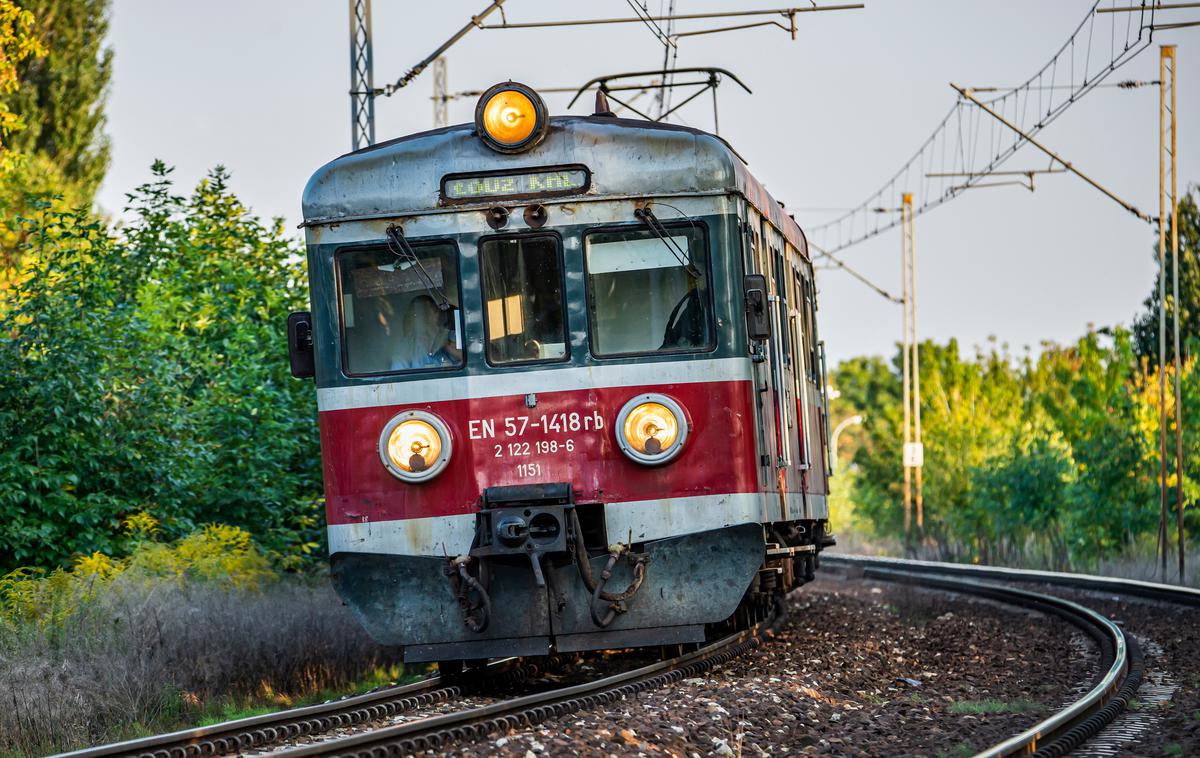 Vlak | Sedemnajstletnik se je povzpel na vagon, pri tem ga je močno stresel električni tok.  | Foto Shutterstock