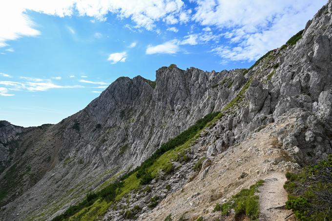 Sestop proti Srenjskemu prevalu. Pogled nazaj na Viševnik. | Foto: Matej Podgoršek