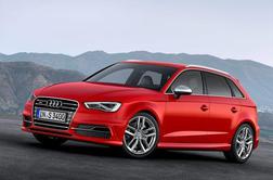 Audi S3 sportback v krog za ogrevanje