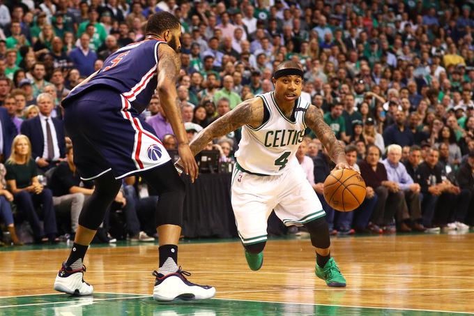 Izjemni  Isaiah Thomas je na drugi polfinalni tekmi lige NBA Washingtonu nasul velikih 53 točk!  | Foto: Getty Images