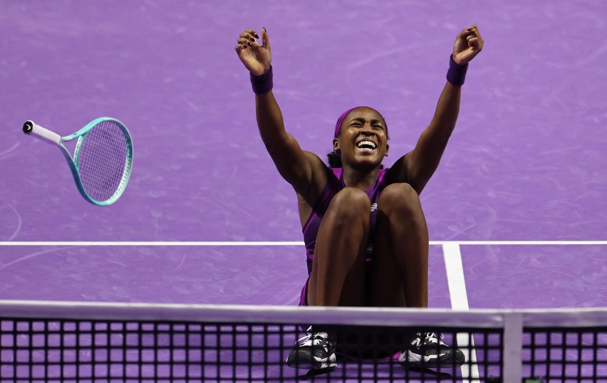 Coco Gauff | Coco Gauff je osvojila zaključni turnir WTA v Rijadu. | Foto Reuters