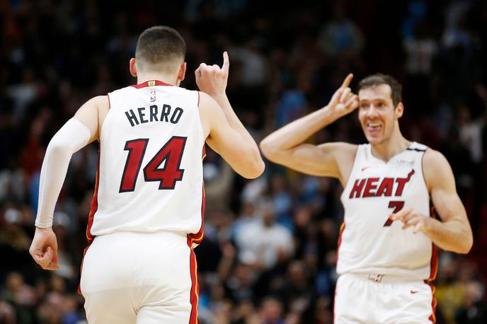 Goran Dragić | Goran Dragić in Miami Heat v gosteh nista imela težkega dela. S 113:101 so ugnali letos zelo skromen Golden State. | Foto Getty Images