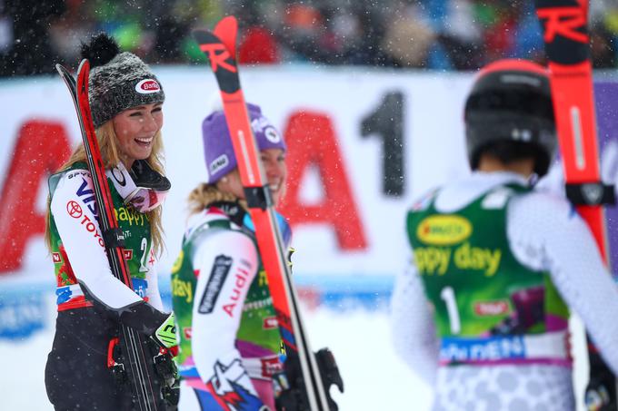 Branilka velikega globusa Mikaela Shiffrin je sezono odprla s tretjim mestom. | Foto: Reuters