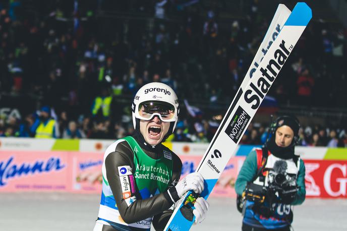 Anže Lanišek, Timi Zajc, Žiga Jelar, Lovro Kos, prvaki, Planica 2023 | Anže Lanišek je v Oslu prehitel vse tekmece. | Foto Grega Valančič/Sportida