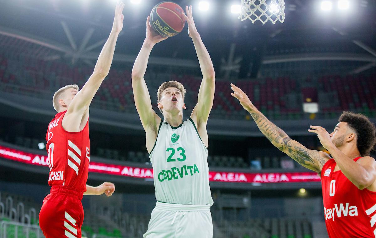 KK Cedevita Olimpija : Bayern Basketball, Luka Ščuka | Na nabor je prijavljen tudi Luka Ščuka. | Foto Žiga Zupan/Sportida