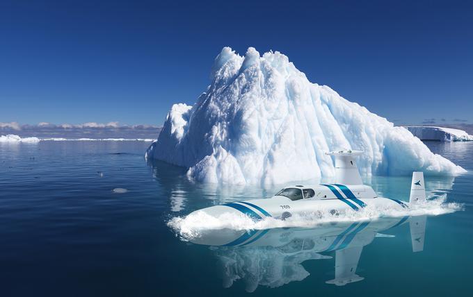 Zaradi svoje napredne superstrukture bo potnikom omogočala raziskovanje morskih čudes tudi v ekstremnih razmerah polarnega morja.  | Foto: Ocean Submarine