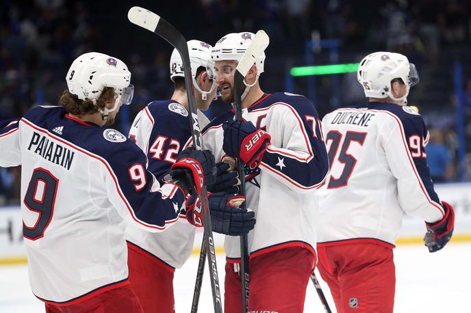 COlumbus BLue Jackets Tampa Bay Lightning | Hokejisti Columbusa so tudi na drugi tekmi konferenčnega četrtfinala premagali Tampo. | Foto Reuters