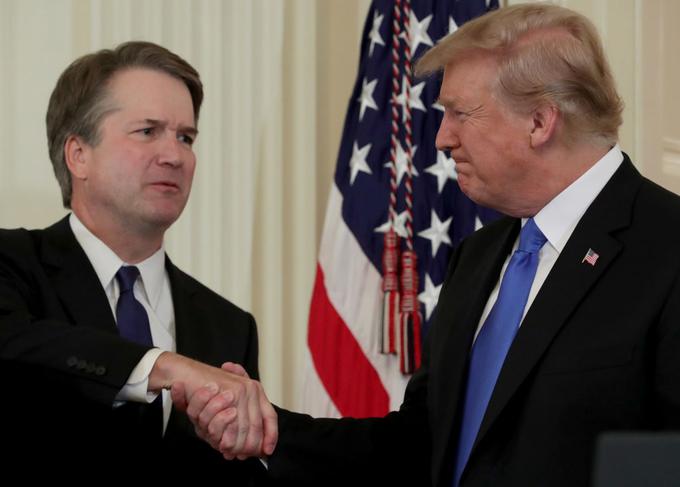 Brett Kavanaugh je bil izbira Donalda Trumpa za položaj vrhovnega sodnika. | Foto: Getty Images