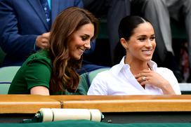 Vojvodinji Kate in Meghan v Wimbledonu