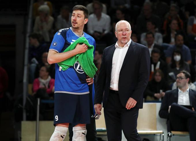 Friedrichshafen, za katerega igra Dejan Vinčić, kot trener pa ga vodi Mark Lebedew, je v finalu proti Berlinu vodil z 2:0 v zmagah, a nato tekmecu dopustil popoln preobrat in končal na drugem mestu. | Foto: Guliverimage/Vladimir Fedorenko