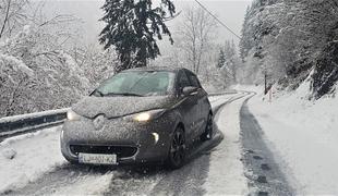 Električni renault zoe in zima: Kako, koliko daleč in za koliko evrov na smučanje, kje polniti?