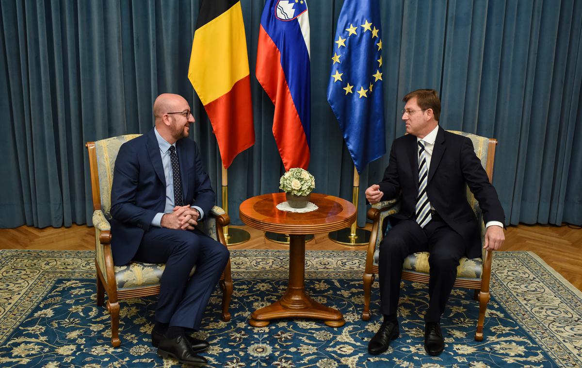 Miro Cerar Charles Michel | Foto Vlada RS