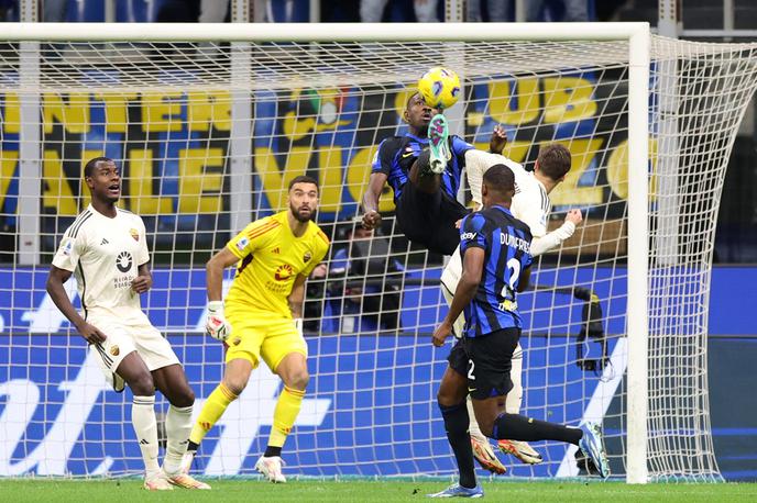 Inter Milan Marcus Thuram | Marcus Thuram je zadel za vodstvo Interja na derbiju z Romo (1:0). | Foto Reuters