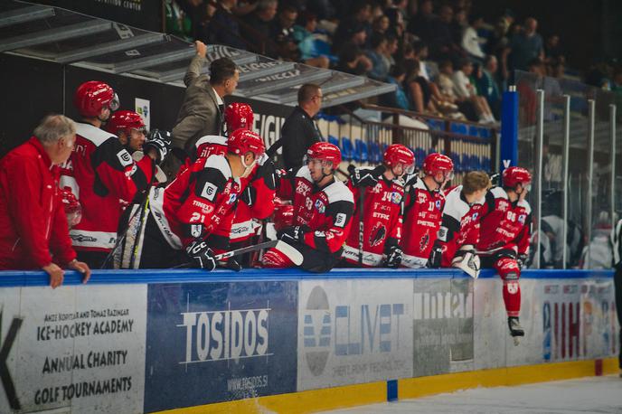 HDD Jesenice : HK Olimpija | Jeseničani so na gostovanju dvakrat zaostajali, na koncu pa zmagali s 6:3. | Foto Štefan Kovač/Sportida