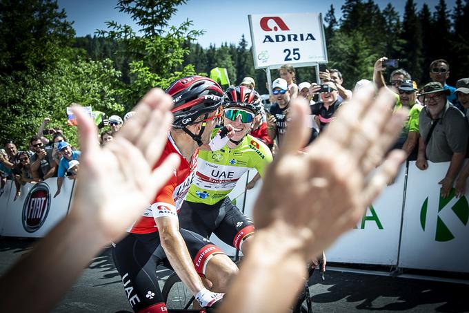 Rafal Majka in Tadej Pogačar sta še enkrat več potrdila izjemno formo pred začetkom Dirke po Franciji. 
 | Foto: Ana Kovač