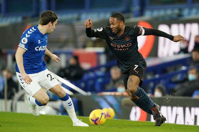 Everton : Manchester City, Raheem Sterling | Man City je zmagal še 17. v tej sezoni. | Foto Reuters