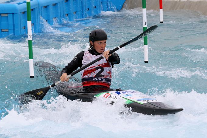 Eva Terčelj trenutno trenira na olimpijski progi v Tokiu. | Foto: Nina Jelenc