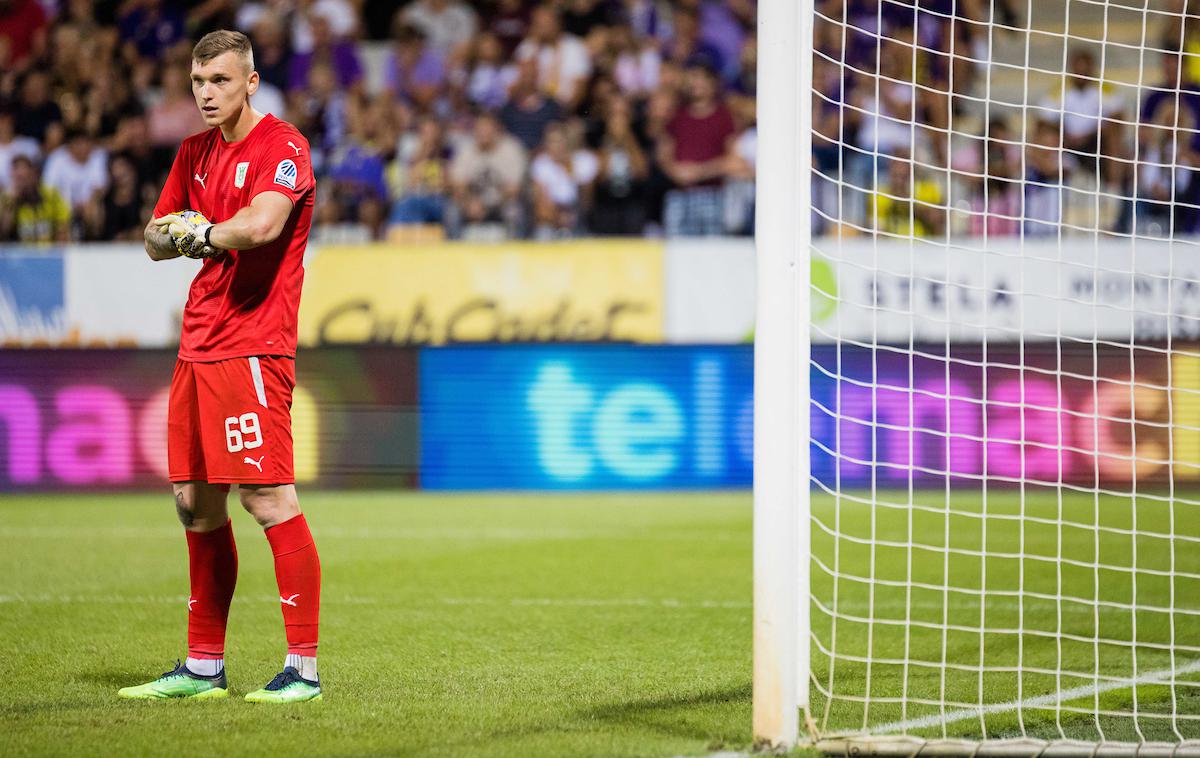 Matevž Vidovšek | Matevž Vidovšek, ki v tej sezoni sploh še ni prejel zadetka, se je poškodoval na dvoboju v Kopru. | Foto Grega Valančič/Sportida