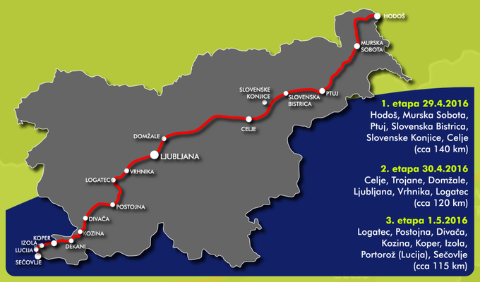 Vse etape so daljše od sto kilometrov, najdaljša je po zadnjih meritvah dolga 145 kilometrov. (Vir: dobrodelnitek.si) | Foto: Dobrodelnitek.si