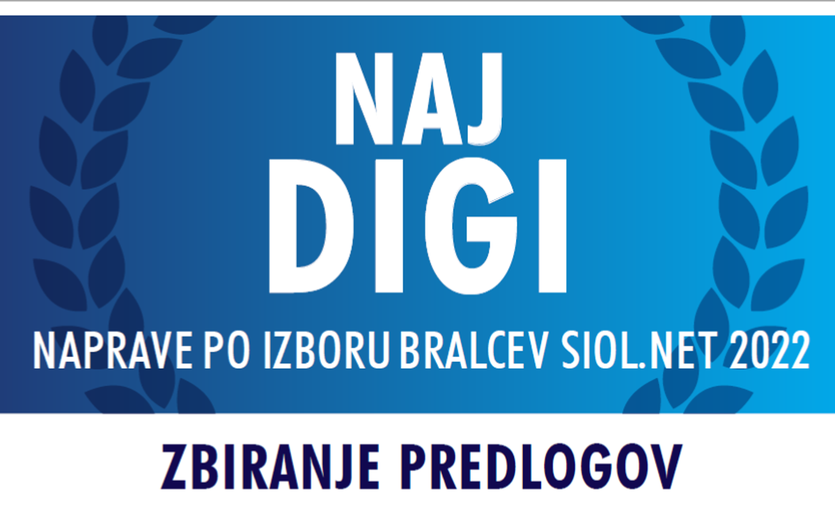 Naj Digi 2022, prvi krog - značka | Januarja poteka prvi krog izbora Naj Digi 2022, v katerem bodo (predvsem) bralci izbrali zmagovalce v enakih kategorijah kot v lanskem izboru. | Foto Siol.net