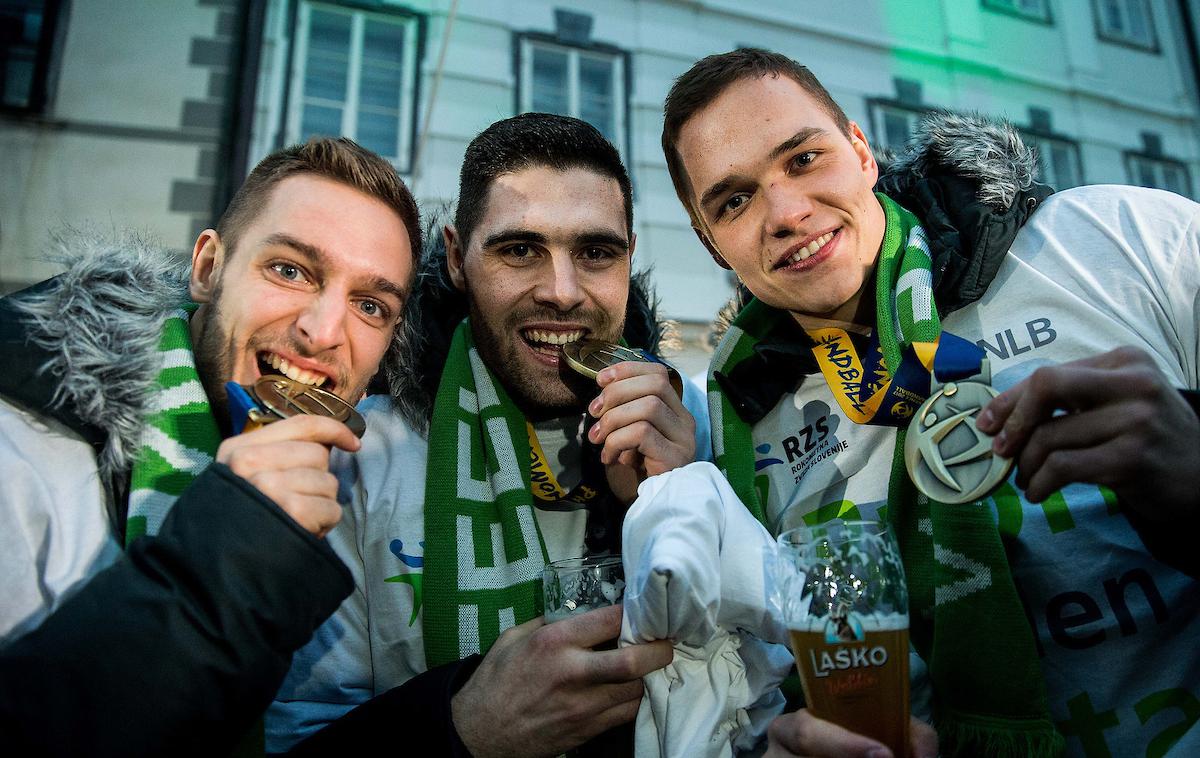 Sprejem rokomet Ljubljana | Foto Vid Ponikvar