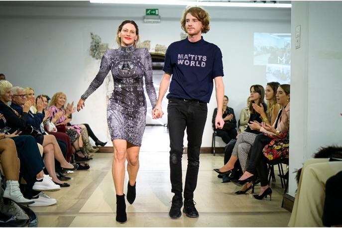 LJFW, teden mode, Matic Veler | Matic Veler si je na brvi zaželel pevko Hannah Mancini. | Foto Jure Makovec