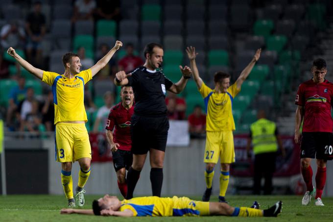 Ko so Domžalčani nazadnje igrali v Ljubljani, so izločili Freiburg. | Foto: Žiga Zupan/Sportida