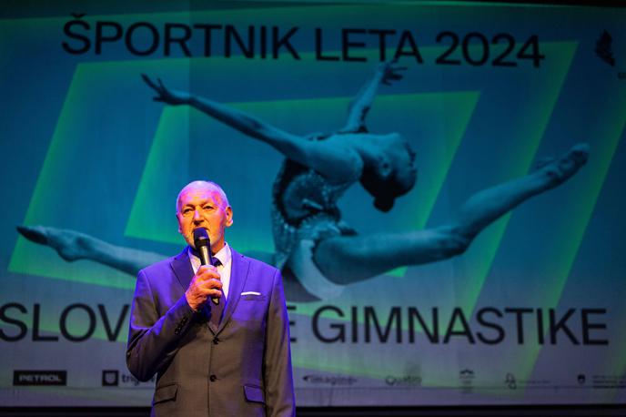 Telovadec in telovadka leta 2024, Gimnastična zveza Slovenije | Prireditev je odprl častni predsednik GZS, nekdanji legendarni telovadec Miro Cerar. | Foto Vid Ponikvar/Sportida