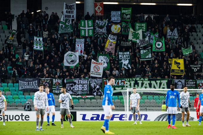 Gostujoči nogometaši so po mnenju trenerja Magneja Hosetha v Ljubljani pokazali premalo poguma. | Foto: Grega Valančič/www.alesfevzer.com