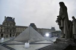 Zaradi novega koronavirusa zaprli tudi pariški Louvre