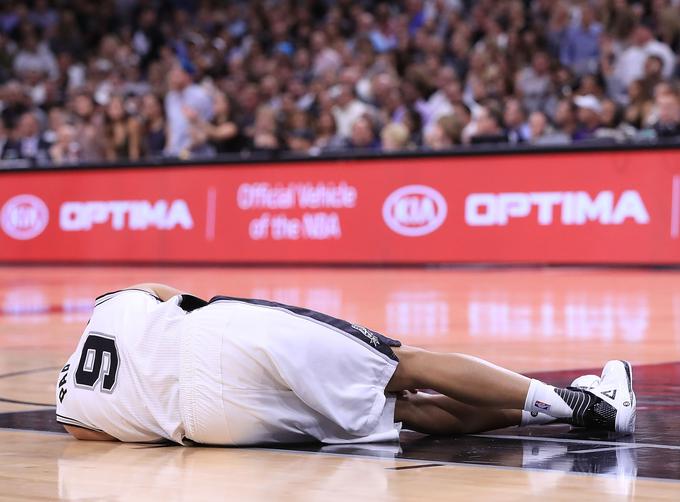 Veliko vprašanje je, če bo Tony Parker lahko sploh še igral v končnici. | Foto: Guliverimage/Getty Images