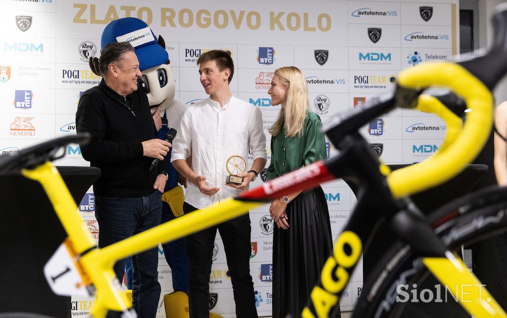 Zlato Rogovo kolo 2021 - Tadej Pogačar, Eugenija Bujak, Kristjan Hočevar