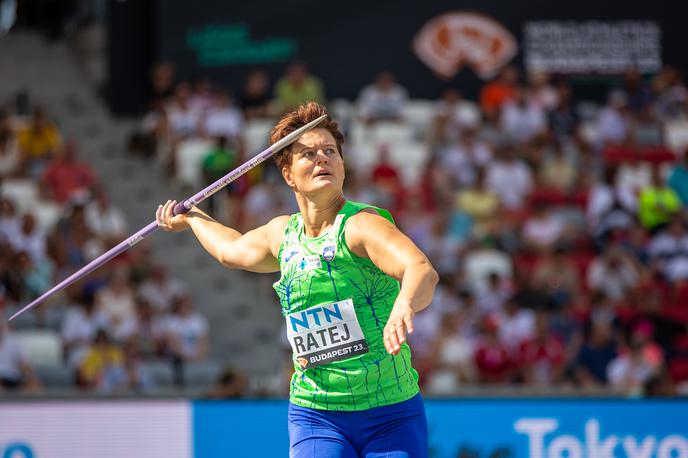 Martina Ratej, SP Budimpešta 2023 | Martini Ratej se ni uspelo uvrstiti v finale v metu kopja. | Foto Peter Kastelic/AZS