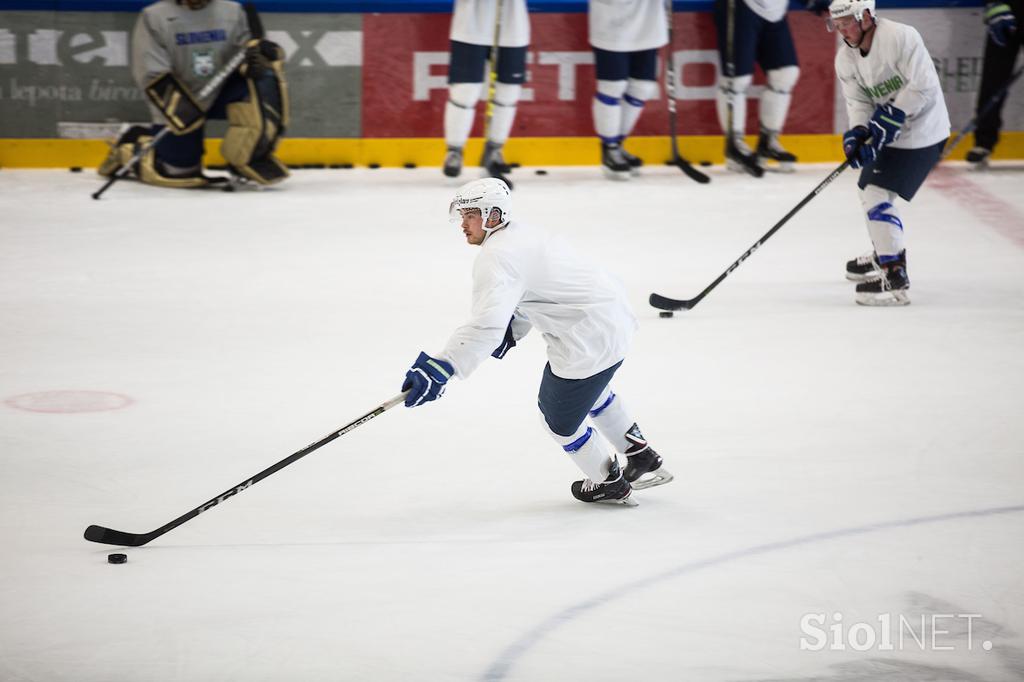 slovenska hokejska reprezentanca trening pred SP 2019