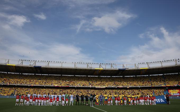 Kolumbija je še edina neporažena reprezentanca v kvalifikacijah za SP 2026 v Južni Ameriki. | Foto: Reuters