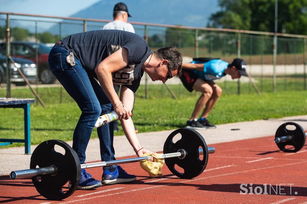 Slovenski skakalci trening Kranj