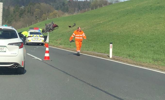 Nesreča na štajerski avtocesti | Foto: Bralka