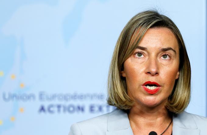 "Zelo očitno se mi zdi, da trenutno obstaja potreba po spodbuditvi političnega procesa pod okriljem ZN," je visoka zunanjepolitična predstavnica unije Federica Mogherini izpostavila že ob prihodu na zasedanje. | Foto: Reuters