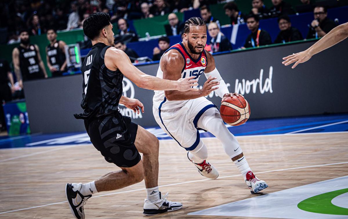 ZDA SP 2023 Jalen Brunson | Reprezentanca ZDA je osvojila prvo mesto v skupini C. | Foto FIBA