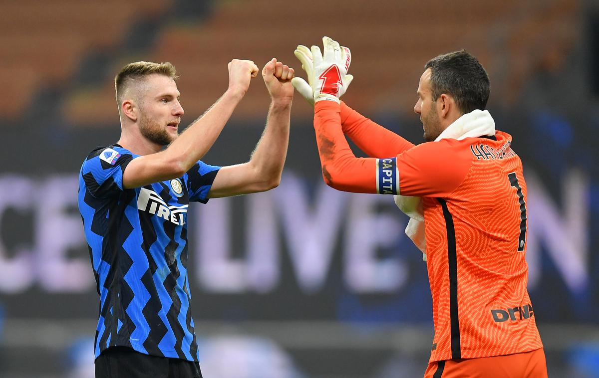 Samir Handanović Inter | Samir Handanović je z Interjem vse bližje svoje sploh prve lovorike. | Foto Reuters