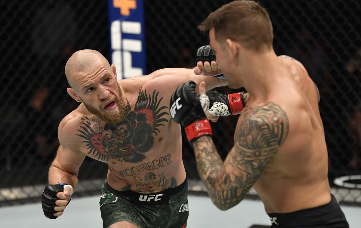 Conor McGregor, Dustin Poirier | Dustin Poirier je McGregorja januarja letos nokavtiral.  | Foto Reuters