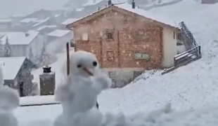 V le nekaj dneh od 30 stopinj Celzija do zasnežene pokrajine