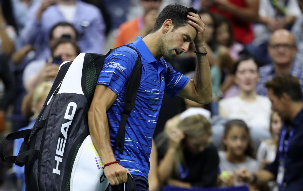 Novak Đoković | Roger Federer je Davidu Goffinu prepustil le štiri igre. | Foto Gulliver/Getty Images