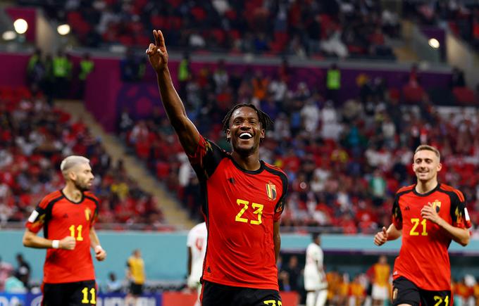 Michy Batshuay je zadel za zmago Belgije. | Foto: Reuters