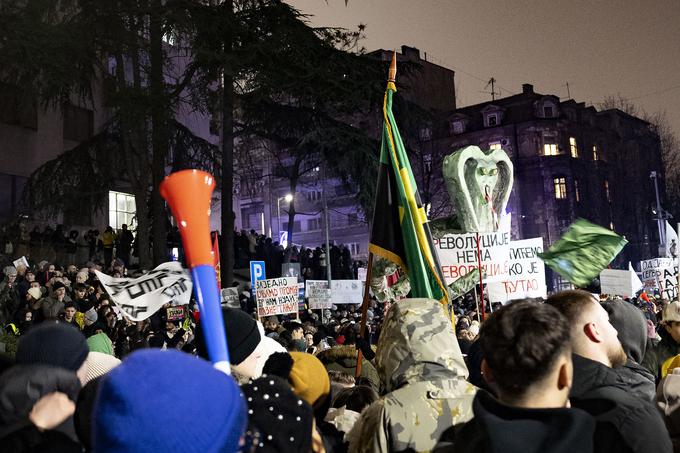 Beograjski protest RTS | Foto: Ana Kovač