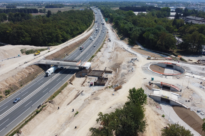 Severna obvoznica | Obnova dela severne obvoznice je eden letošnjih osrednjih prometnih projektov v Ljubljani. | Foto DARS