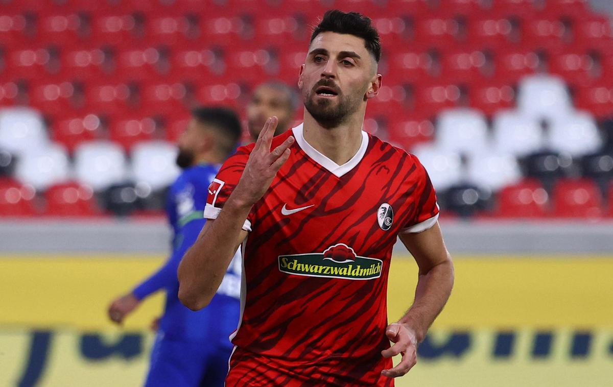 Vincenzo Grifo | Freiburg je z bele točke popeljal v vodstvo proti Bayerju Italijan Vincenzo Grifo. | Foto Reuters