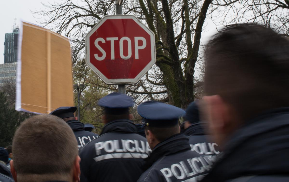 stavka policistov, policisti, policija | Foto Klemen Korenjak